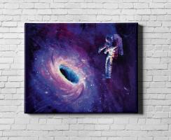 Картина на холсте в подарок "Космос / Space", размер 40х50см