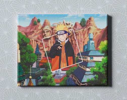 Картина на холсте в подарок  - Аниме "Наруто", размер 40х50см