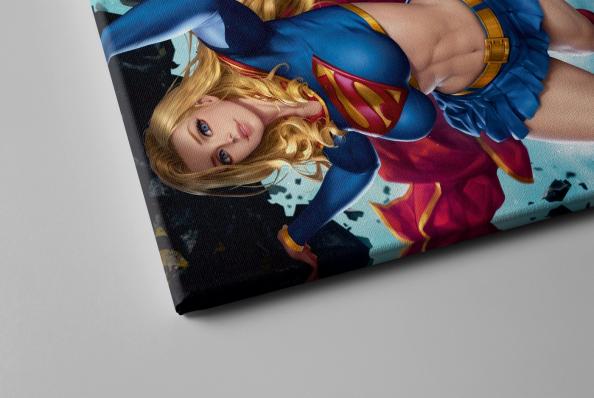 Картина на холсте в подарок  - NeoArtCorE "Супер Герл / Super Girl", размер 30х40см