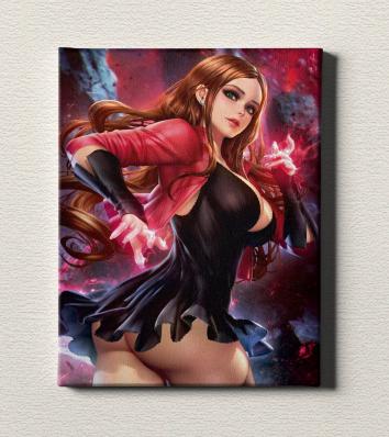 Картина на холсте в подарок  - NeoArtCorE "Марвел: Ванда", размер 30х40см