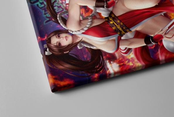 Картина на холсте в подарок  - NeoArtCorE "SNK: Мэй Ширануи", размер 30х40см
