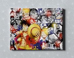 Картина на холсте в подарок- Аниме "One Piece / Ван Пис: Луффи", размер 30х40см