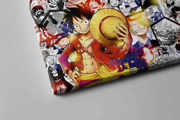 Картина на холсте в подарок- Аниме "One Piece / Ван Пис: Луффи", размер 40х50см