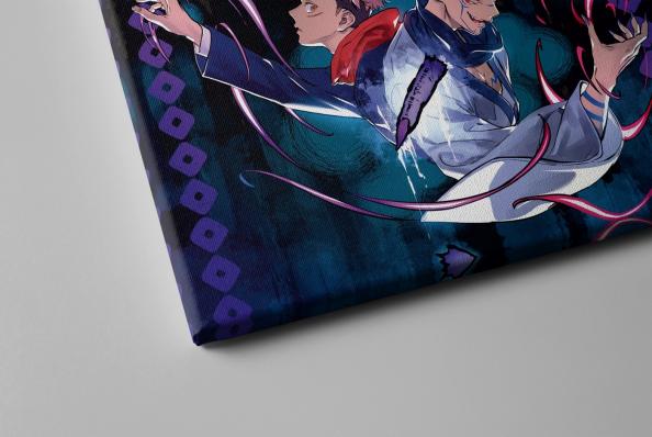 Картина на холсте в подарок- Аниме "Магическая битва: Итодори Юдзи", размер 30х40см