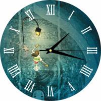Часы настенные, серия Аниме "Унесенные призраками - Тихиро" 25см, плавный бесшумный механизм