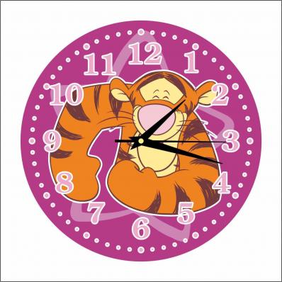 Часы настенные детские "Тигруля" 25см, плавный бесшумный механизм