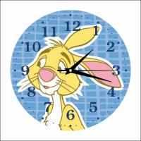 Часы настенные детские "Кролик" 25см, плавный бесшумный механизм