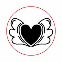 Сургучная печать с гравировкой "Love : Сердце с крыльями"
